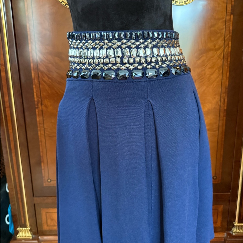 SAS Navy Blue Bag with Crystal Accents